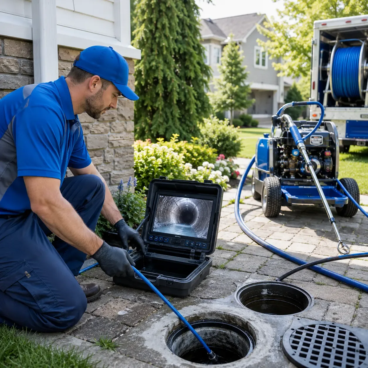 Outdoor drain cleaning professionals serving Manilla, IN