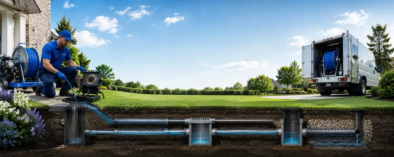 Outdoor drain cleaning information for Manilla, IN