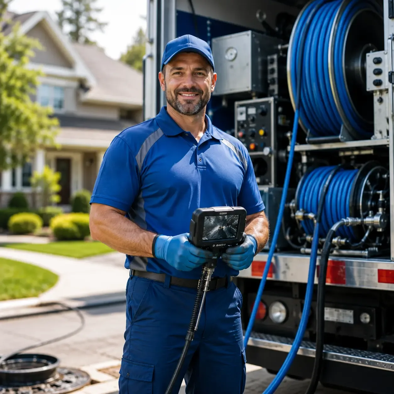 Local outdoor drain cleaning specialists in Manilla, IN